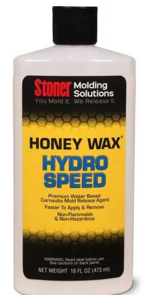 Stoner HoneyWax®Hydro Speed是一種高固含量的水性乳液，不含任何溶劑，旨在代替?zhèn)鹘y(tǒng)的高級(jí)涂蠟作為復(fù)合材料行業(yè)中的脫模劑。